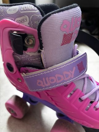 Patines 4 ruedas niña morados estendibles