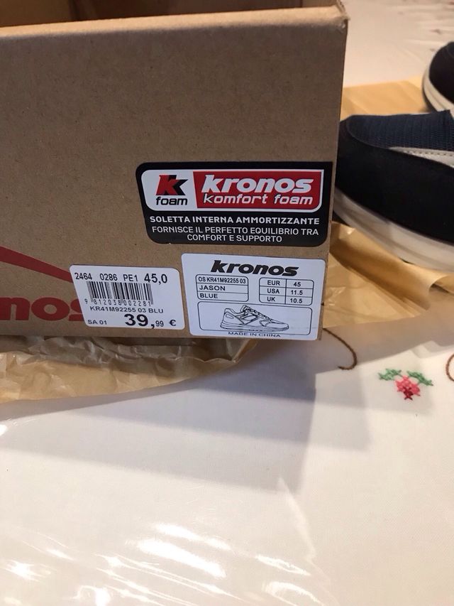 Scarpe ginnastica K-ronos uomo blu/bianco