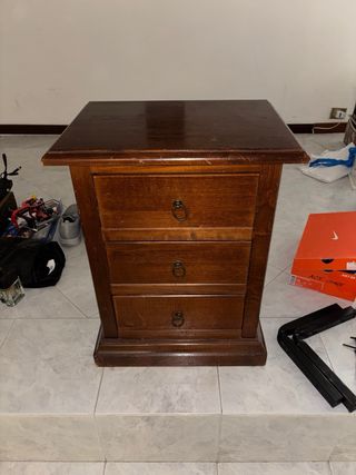 Set di Comodini in legno marrone