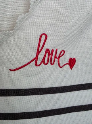 Camiseta rayas marinera L