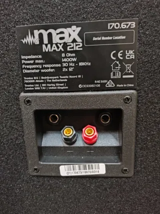 Altavoz PASIVO Max 212 sin usar.
