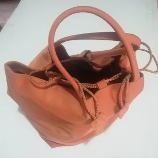 Bolso Saco Mano Lancome Naranja carmesí