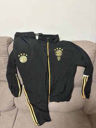 Chándal Adidas Bayern Múnich Negro/Dorado