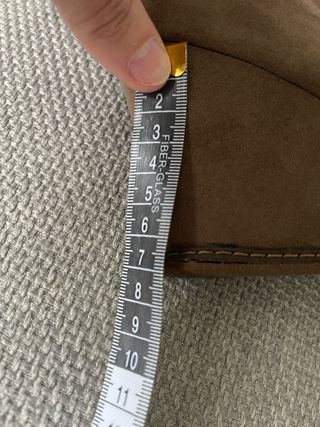 Botines de ante beige y marrón