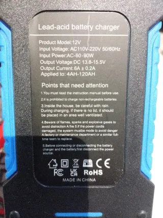 Cargador Baterías Coche 12V Inteligente
