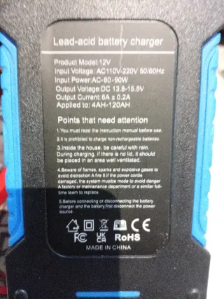 Cargador Baterías Coche 12V Inteligente