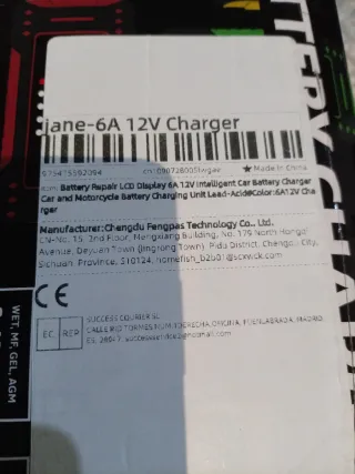 Cargador Baterías Coche 12V Inteligente