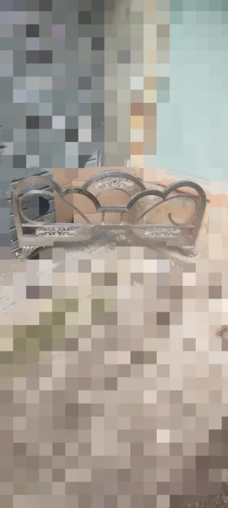 Cabecero y pie de cama, niquelado 135cm