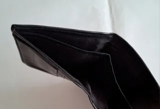 Cartera piel hombre Daviletto negra