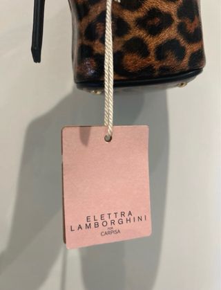 Borsetta stile vanity leopardata