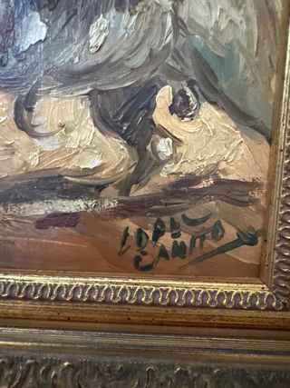 Oleo sobre tabla Lopez Canito