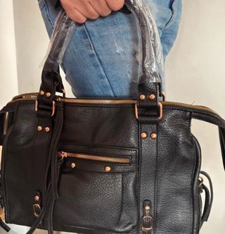 Borsa nera city bag misura XL (35x25x15cm)