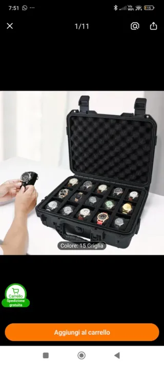 Maletín grande para relojes