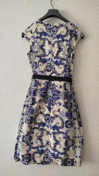 Vestido KIRA Beige y Azul Talla M
