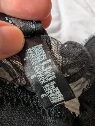 Top lencero La Perla negro encaje