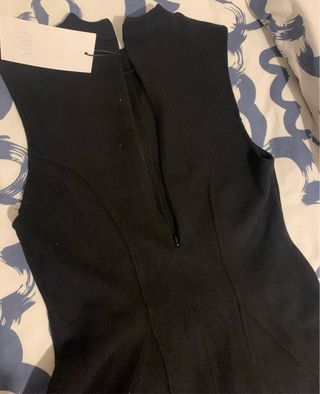 Top peplum Zara negro