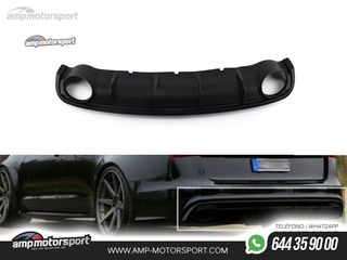 DIFUSOR TRASERO AUDI A6 4G DOBLE SALIDA REDONDA 2011-2014