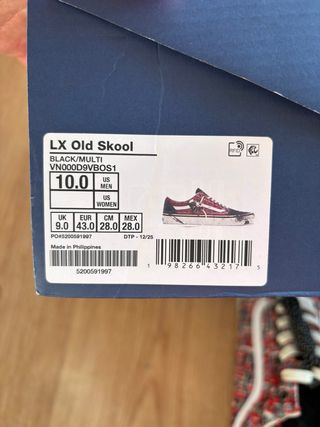 Vans Old Skool Tweed Charms Rojo Negro