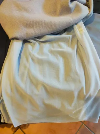 Gonna Luisa Spagnoli azzurra 100% Lana