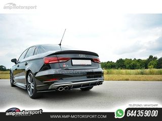 AÑADIDO DE DIFUSOR AUDI S3 / A3 8V 2017-- NEGRO BRILLO