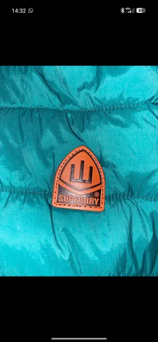 Chaqueta Superdry Teal nueva nunca usada