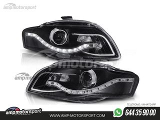 FAROS DELANTEROS LUZ DIURNA LED REAL DRL PARA AUDI A4 B7 2004-2008