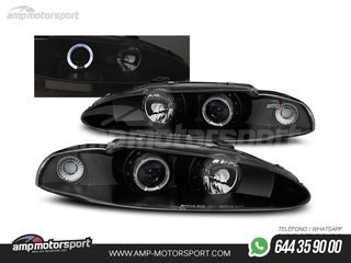 FAROS DELANTEROS OJOS DE ANGEL PARA MITSUBISHI ECLIPSE D30