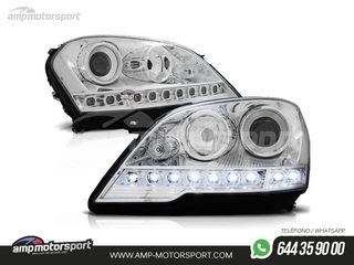 FAROS DELANTEROS LUZ DIURNA LED PARA MERCEDES CLASE ML W164