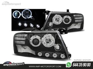 FAROS DELANTEROS OJOS DE ANGEL PARA MITSUBISHI PAJERO V60