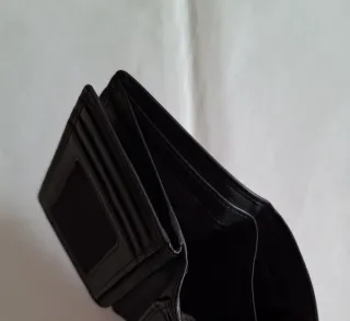 Cartera Billetera Piel Hombre Yanko Negra