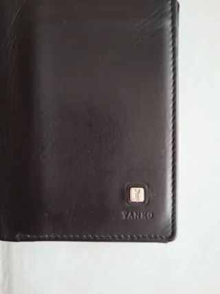 Cartera Billetera Piel Hombre Yanko Negra