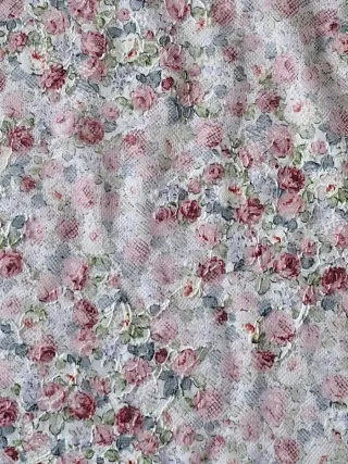 Pizzo floreale a metro H25 cm