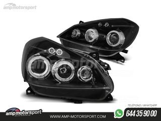 FAROS DELANTEROS OJOS DE ANGEL PARA RENAULT CLIO