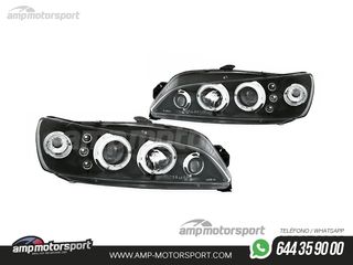 FAROS DELANTEROS OJOS DE ANGEL PARA PEUGEOT 306