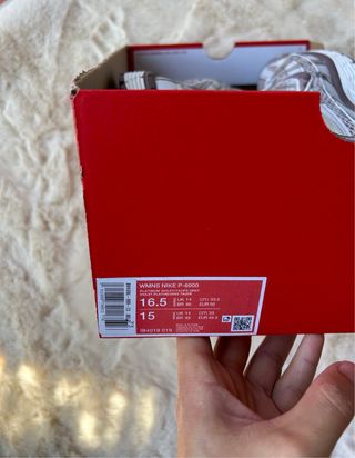 Nike P-6000 Plata/Blanco Talla :49.5