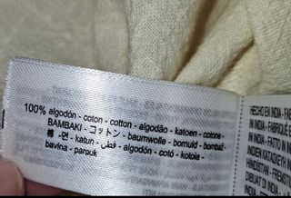 Blusa Zara Boho Crema Bordada Talla S Holgada