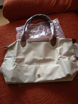 Bolso Longchamp Beige y Marrón