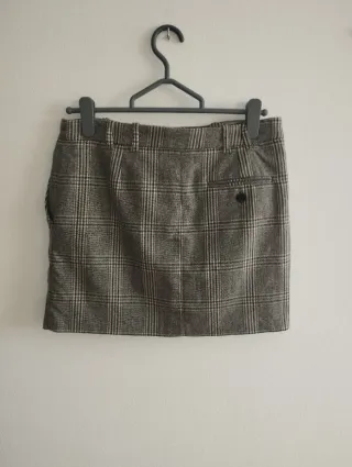 Falda corta Mango cuadros Talla 38