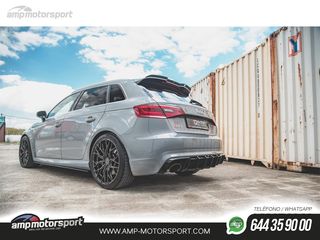 DIFUSOR TRASERO AUDI RS3 8V SPORTBACK 2015-2016 NEGRO MATE