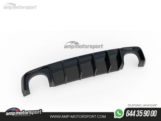 DIFUSOR TRASERO AUDI RS3 8V SPORTBACK 2015-2016 NEGRO MATE