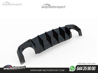 DIFUSOR TRASERO AUDI RS3 8V SPORTBACK 2015-2016 NEGRO MATE