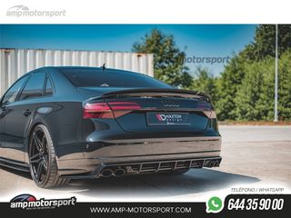 DIFUSOR TRASERO AUDI S8 D4 2015-2017 NEGRO MATE