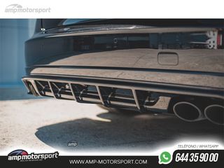 DIFUSOR TRASERO AUDI S8 D4 2015-2017 NEGRO MATE