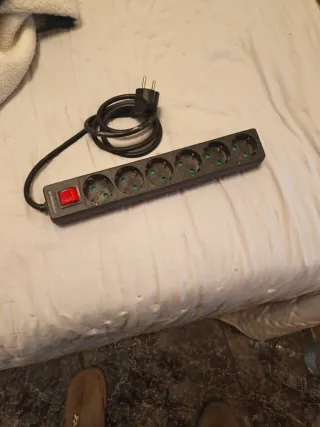 Regleta 6 enchufes con interruptor