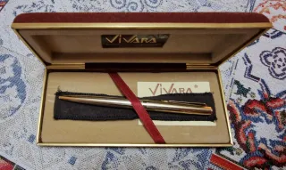Penna Vivara dorata vintage con astuccio
