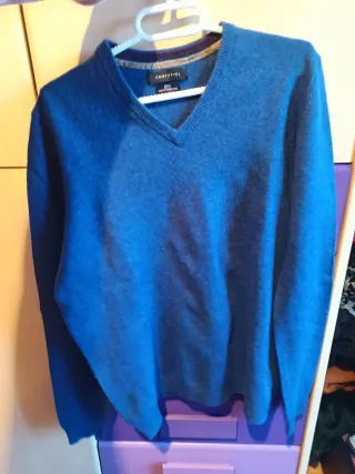 Jersey Cortefiel Hombre Azul