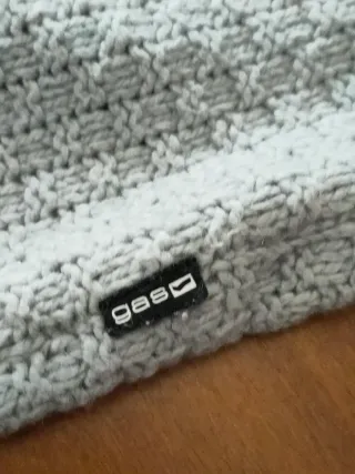 Maglione lana Gas zip collo alto grigio