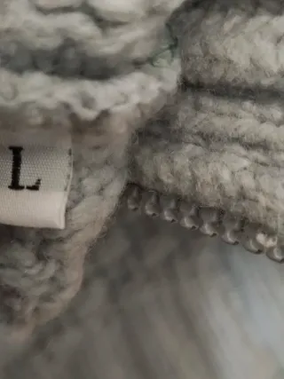 Maglione lana Gas zip collo alto grigio