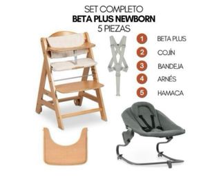 Trona evolutiva con hamaca y cojín