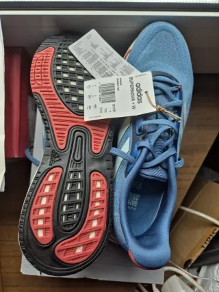 Adidas Supernova+ W Talla 40 2/3 Azul/Roja
